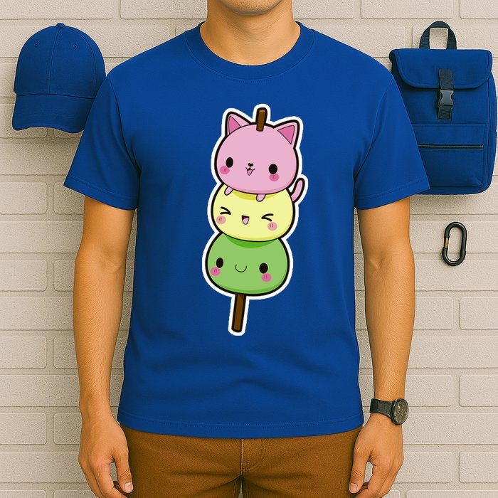 Cute Kitty Dango Ice Cream Cone T-Shirt