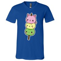 Cute Kitty Dango Ice Cream Cone V-Neck T-Shirt