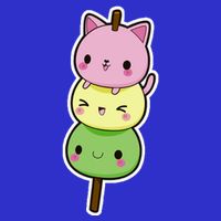 Cute Kitty Dango Ice Cream Cone Button