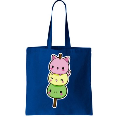 Cute Kitty Dango Ice Cream Cone Tote Bag