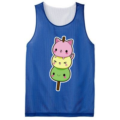Cute Kitty Dango Ice Cream Cone Mesh Reversible Basketball Jersey Tank