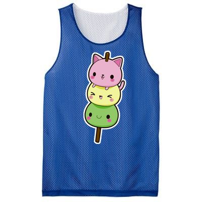 Cute Kitty Dango Ice Cream Cone Mesh Reversible Basketball Jersey Tank