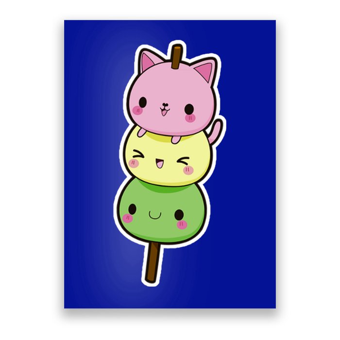 Cute Kitty Dango Ice Cream Cone Poster