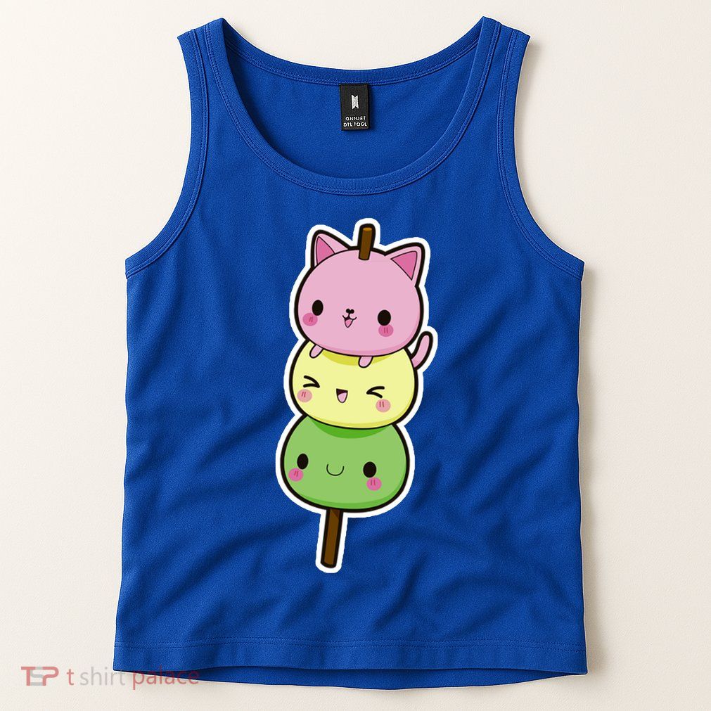 Cute Kitty Dango Ice Cream Cone Tank Top