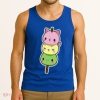 Cute Kitty Dango Ice Cream Cone Tank Top
