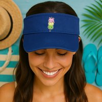 Cute Kitty Dango Ice Cream Cone Valucap Bio-Washed Visor