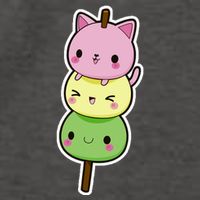 Cute Kitty Dango Ice Cream Cone Vector Backpack