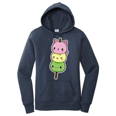 Cute Kitty Dango Ice Cream Cone Women's Pullover Hoodie