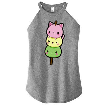 Cute Kitty Dango Ice Cream Cone Women's Perfect Tri Rocker Tank