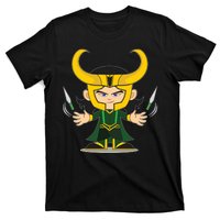 Cute Knives Cartoon Person God of Mischief T-Shirt