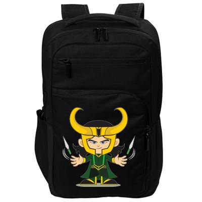 Cute Knives Cartoon Person God of Mischief Impact Tech Backpack