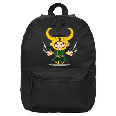 Cute Knives Cartoon Person God of Mischief 16 in Basic Backpack