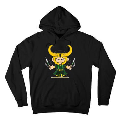 Cute Knives Cartoon Person God of Mischief Tall Hoodie