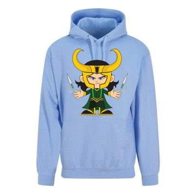 Cute Knives Cartoon Person God of Mischief Unisex Surf Hoodie