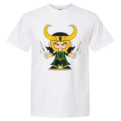 Cute Knives Cartoon Person God of Mischief Garment-Dyed Heavyweight T-Shirt