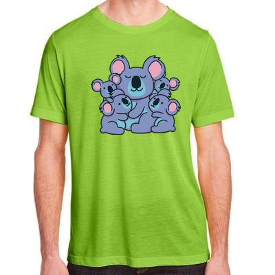 Cute Koala Family Adult ChromaSoft Performance T-Shirt