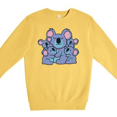 Cute Koala Family Premium Crewneck Sweatshirt