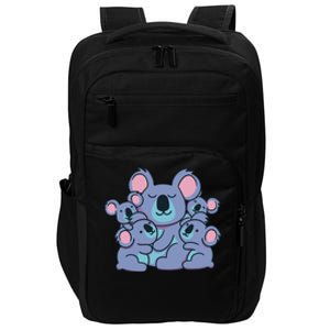 Cute Koala Family Impact Tech Backpack