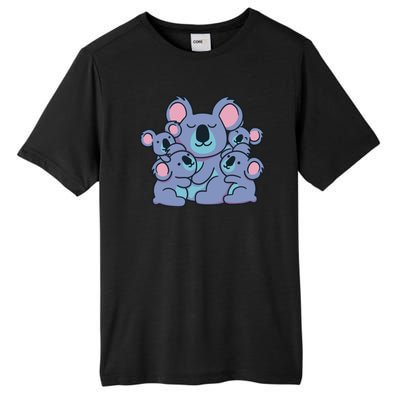 Cute Koala Family Tall Fusion ChromaSoft Performance T-Shirt