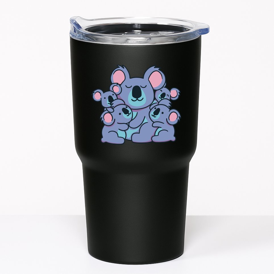 Cute Koala Family Tumbler