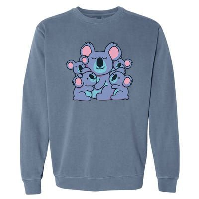 Cute Koala Family Garment-Dyed Sweatshirt