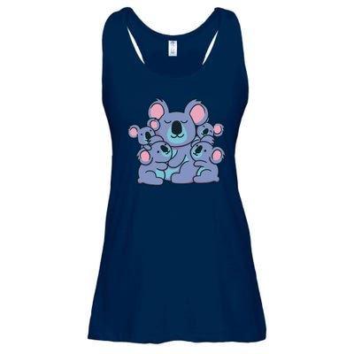 Cute Koala Family Ladies Essential Flowy Tank