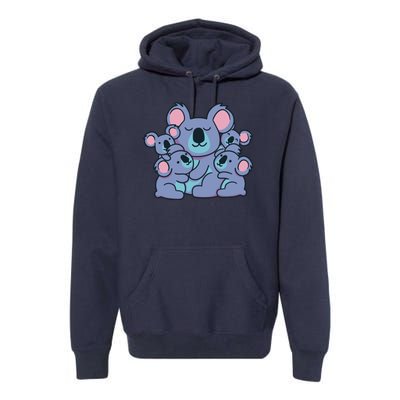 Cute Koala Family Premium Hoodie