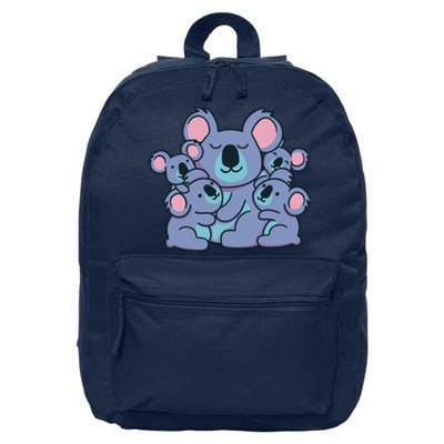 Cute Koala Family 16 in Basic Backpack