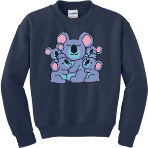 Cute Koala Family Kids Sweatshirt