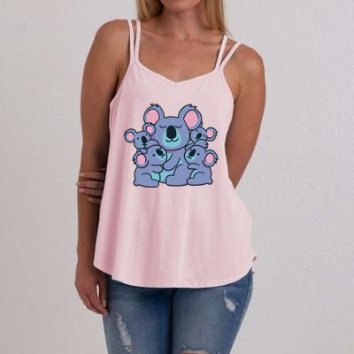 Cute Koala Family Women's Strappy Tank