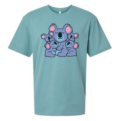 Cute Koala Family Sueded Cloud Jersey T-Shirt