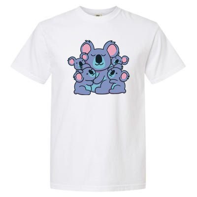 Cute Koala Family Garment-Dyed Heavyweight T-Shirt