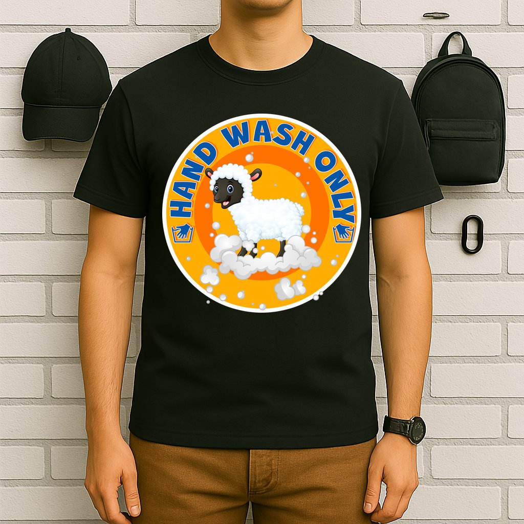 Cute Lamb Sheep Hand Wash Only T-Shirt