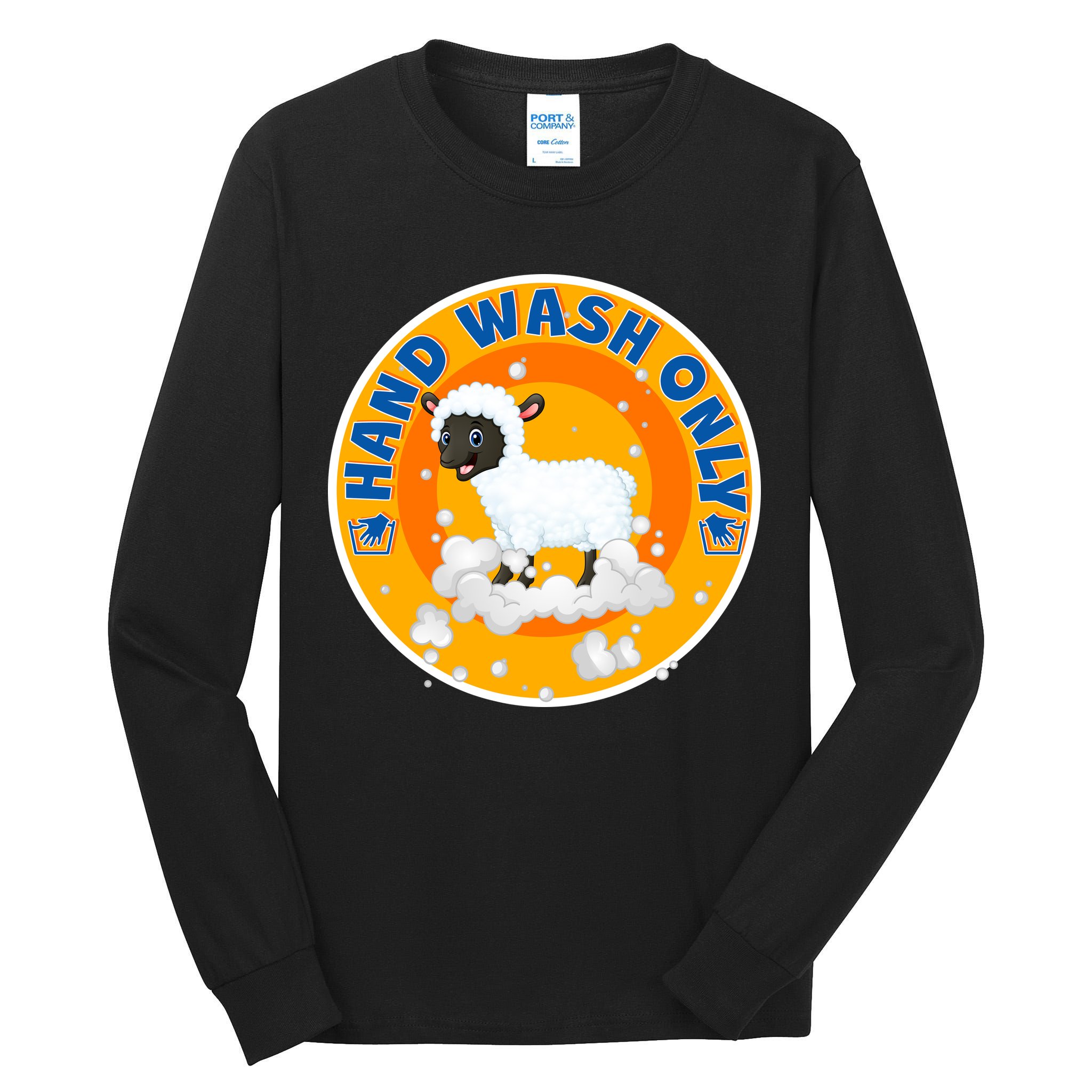 Cute Lamb Sheep Hand Wash Only Tall Long Sleeve T-Shirt