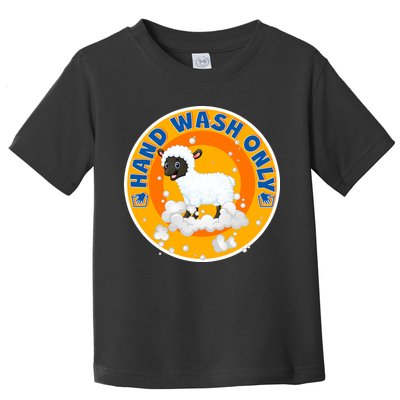 Cute Lamb Sheep Hand Wash Only Toddler T-Shirt
