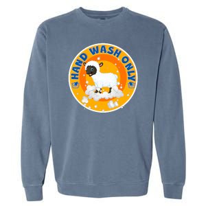 Cute Lamb Sheep Hand Wash Only Garment-Dyed Sweatshirt