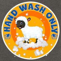 Cute Lamb Sheep Hand Wash Only Cotton Canvas Backpack