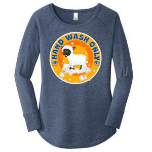 Cute Lamb Sheep Hand Wash Only Women's Perfect Tri Tunic Long Sleeve Shirt