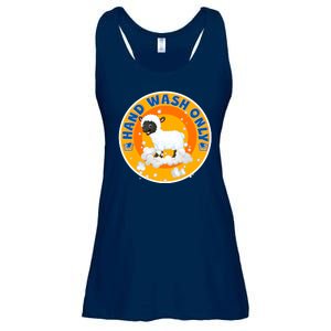 Cute Lamb Sheep Hand Wash Only Ladies Essential Flowy Tank