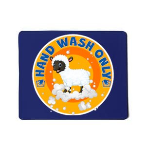 Cute Lamb Sheep Hand Wash Only Mousepad