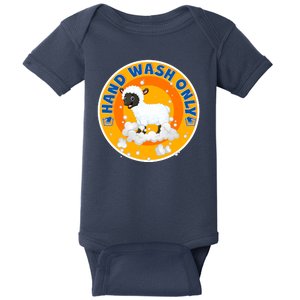 Cute Lamb Sheep Hand Wash Only Baby Bodysuit