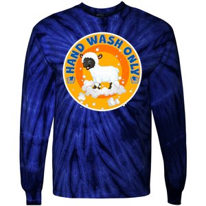 Cute Lamb Sheep Hand Wash Only Tie-Dye Long Sleeve Shirt