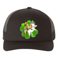 Cute Leprechaun Riding Unicorn Yupoong Adult 5-Panel Trucker Hat