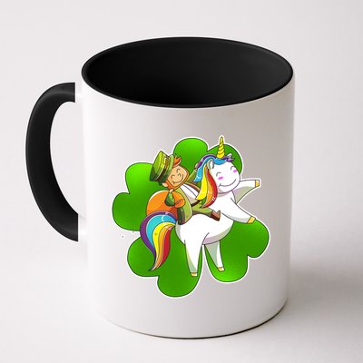 Cute Leprechaun Riding Unicorn Mug