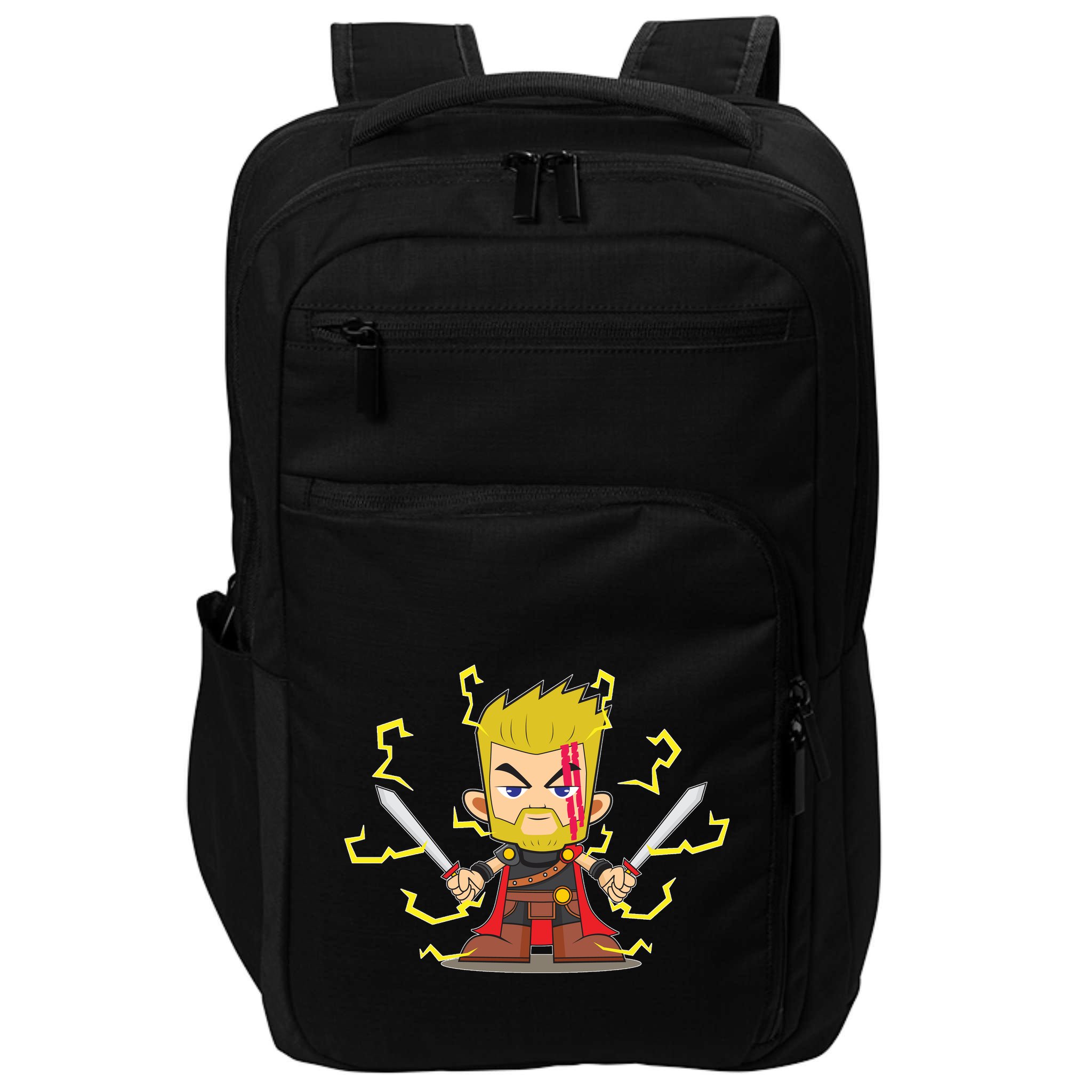 Cute Lightning Cartoon God Of Thunder Impact Tech Backpack