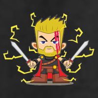 Cute Lightning Cartoon God Of Thunder Adult Drive Performance Visor