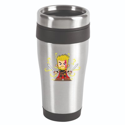 Cute Lightning Cartoon God Of Thunder 16oz Travel Tumbler