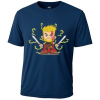 Cute Lightning Cartoon God Of Thunder Cooling Performance Crew T-Shirt