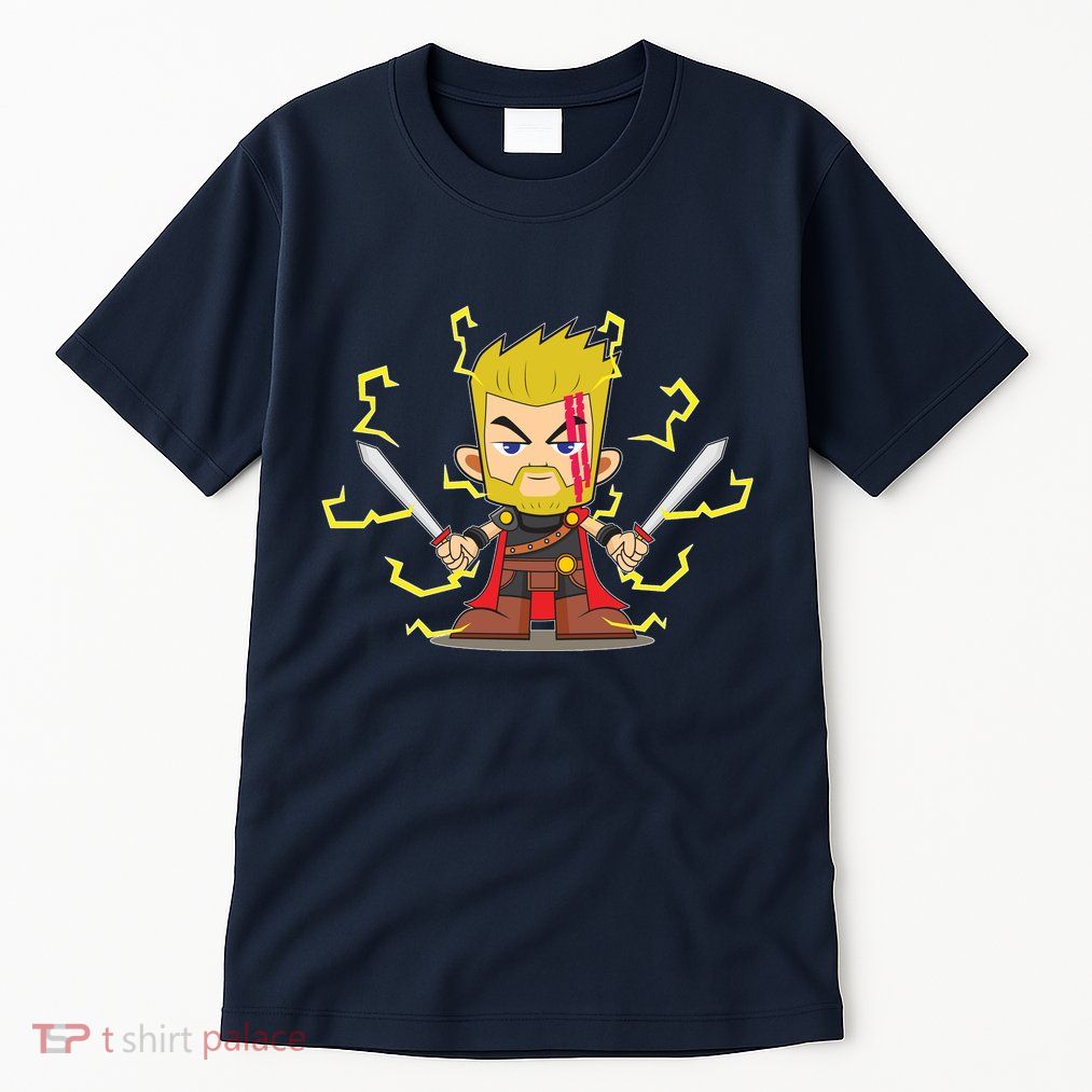Cute Lightning Cartoon God Of Thunder Tall T-Shirt