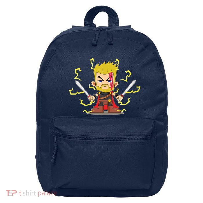 Cute Lightning Cartoon God Of Thunder 16 in Basic Backpack